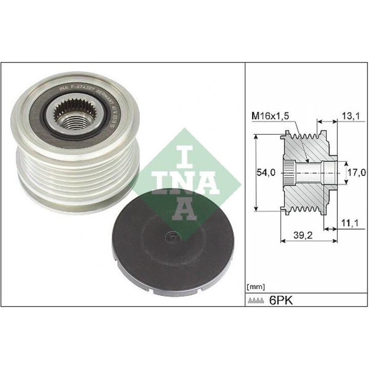 Szabadonfutó rendszer, generátor 535037510 Fiat Ducato