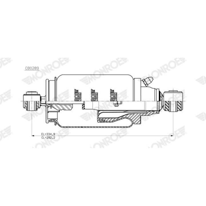 Амортисьор, Окачване Кабина Cb0289 Man Tga/Tgl 1/Tgm 1/Tgs 1/Tgx 1