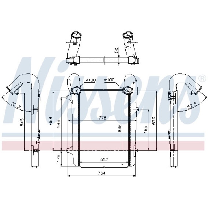 Intercooler, Kompresszor 97059 Daf Xf 105