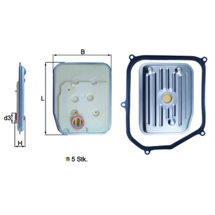 Хидравличен Филтър, Автоматична Скоростна Кутия Hx147Kit Audi 80 B2/80 B4/A3/A4 B5/A4 B6/A6 C4/Cabriolet B3/Coupe B3 Vw Bora