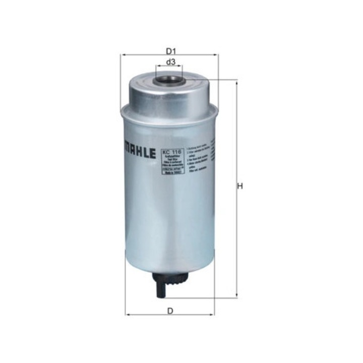 Горивен филтър Kc116 Ford Transit/Transit Tourneo Ford Australia Transit Ldv Convoy Lti Tx