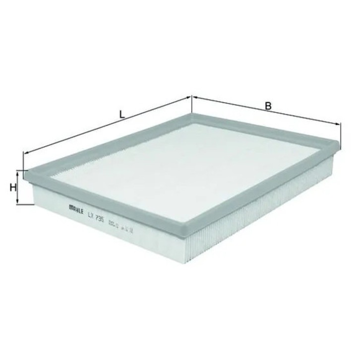 Въздушен филтър Lx735 Chevrolet Astra/Niva/Vectra/Zafira Jaguar Xk 8 Lti Tx Opel Astra F Classic/Astra G/Astra G Classic