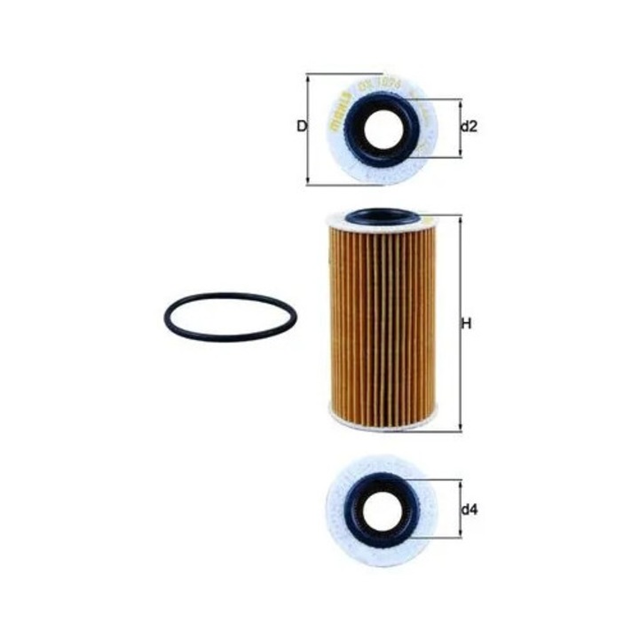 Olajszűrő Ox1076D Audi A4 B9/A5/A6 C7/A6 C8/A7/A8 D5/Q5/Q7/Q8 Vw Amarok/Touareg