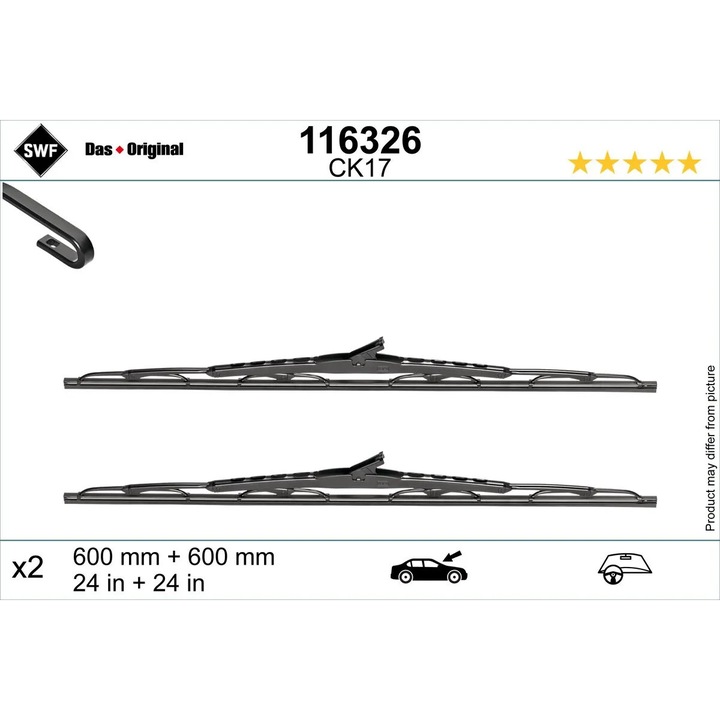 Lamela Stergator Fata 116326 Opel Meriva A/Zafira A