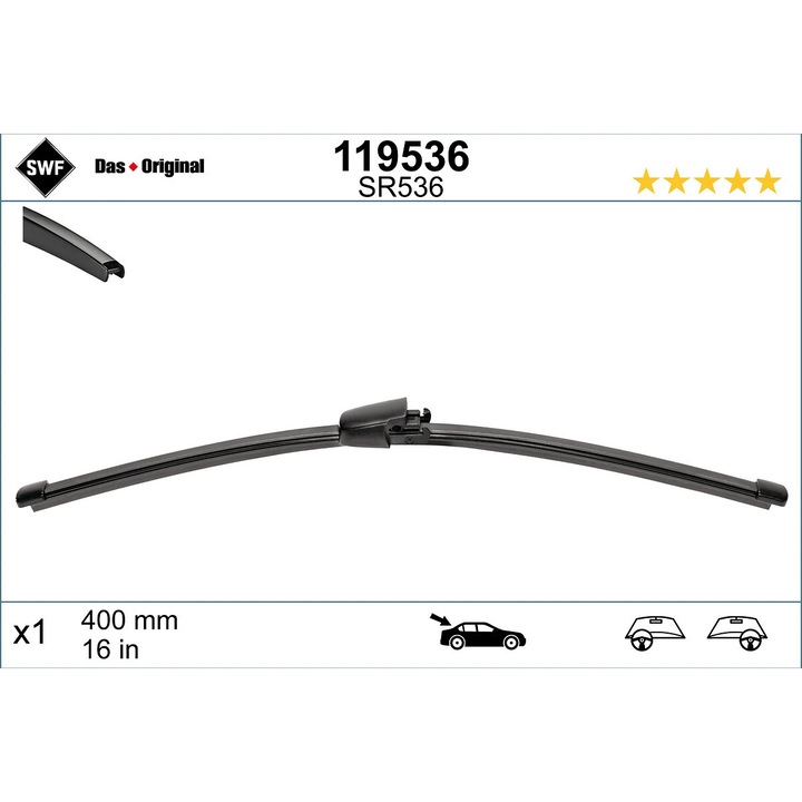 Ламела Стергатори Спейт 119536 BMW X7 Citroën C5 2 Opel Vectra C Volvo C30