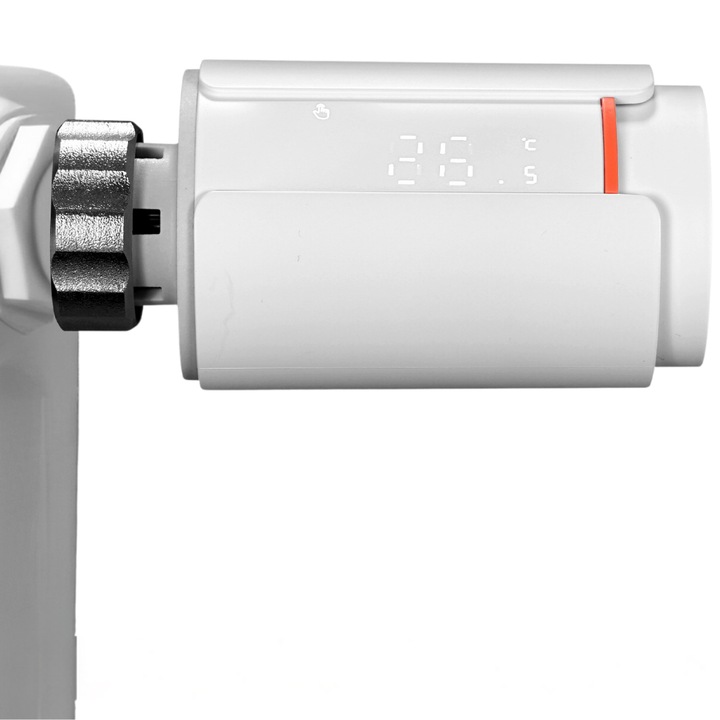 Termostat smart Deyra pentru calorifer, programabil 7 zile, detectare fereastră deschisă, M30x1.5