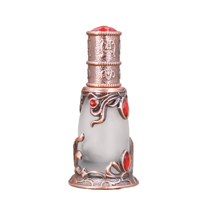 Винтидж бутилка за парфюм, BOMSTOM, 15 мл, презареждаема, бронз