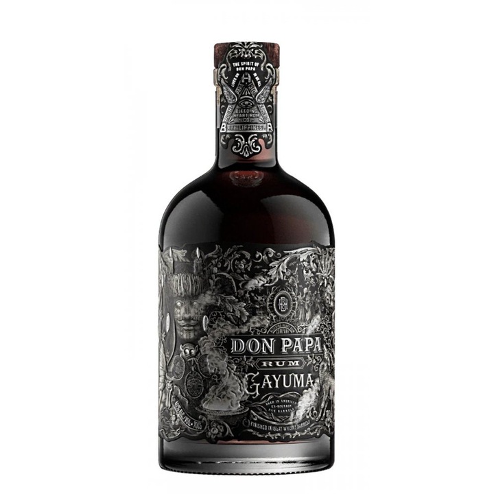 Rom Don Papa Gayuma, 0.7l, 40% alcool, chihlimbar închis, dark