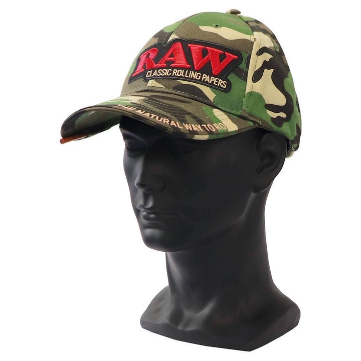 Sapcă RAW Camo cu buzunar secret, unisex, design modern, ajustabil