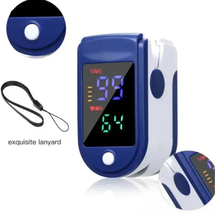 Pulsoximetru digital SpO2 si puls, masurare oxigen in sange, afisaj LED clar, pentru copii si adulti, oprire automata