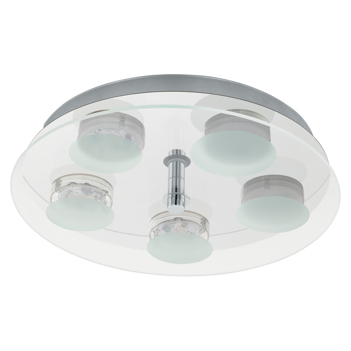 Elgo ABIOLA 1 LED csillár, 5x5.4W, 2050 lm, nikkel, 35x6.5cm