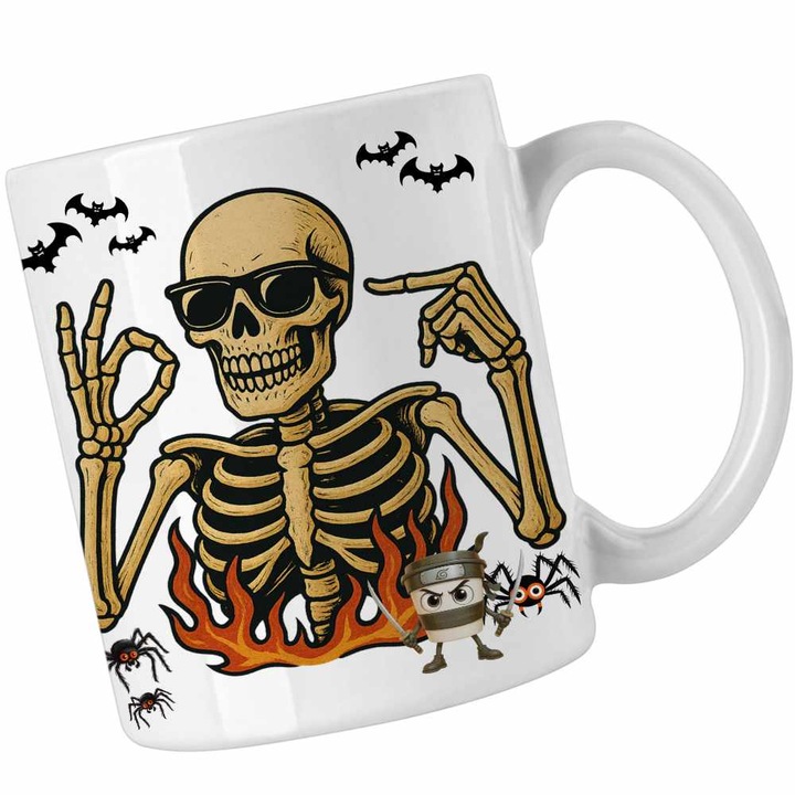 Cana Six Seven Schelet Horror 67 Halloween CoolTrend, alba, 330ml