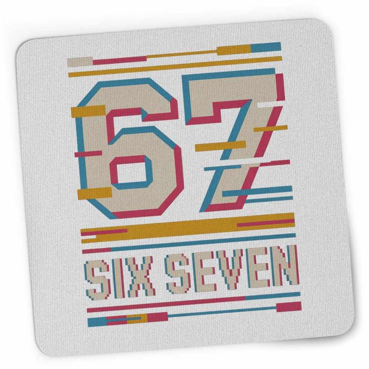 Mousepad Six Seven Effect Glitch 67 CoolTrend, 21x19cm
