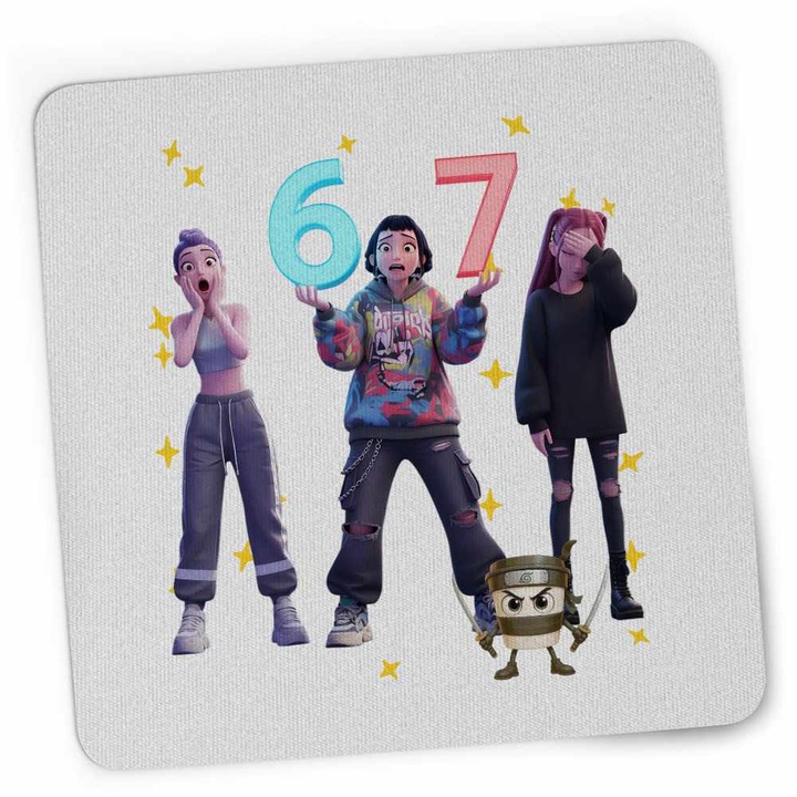 Mousepad Six Seven Demon Hunters 67 Kpop CoolTrend, 21x19cm