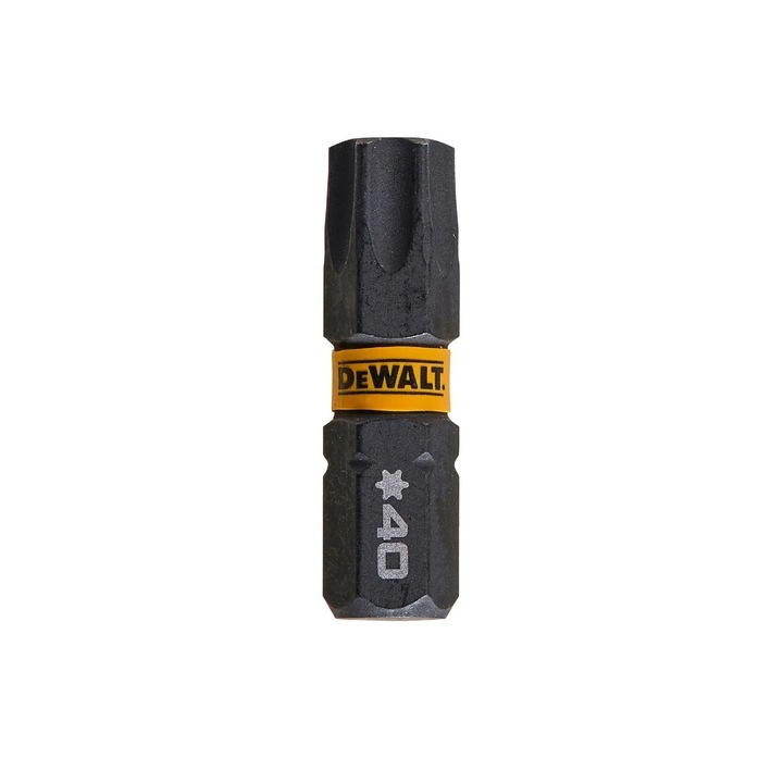 Set 5 biti DeWalt Flextorq T40, 25 mm, prindere hexagonala 1/4 inch