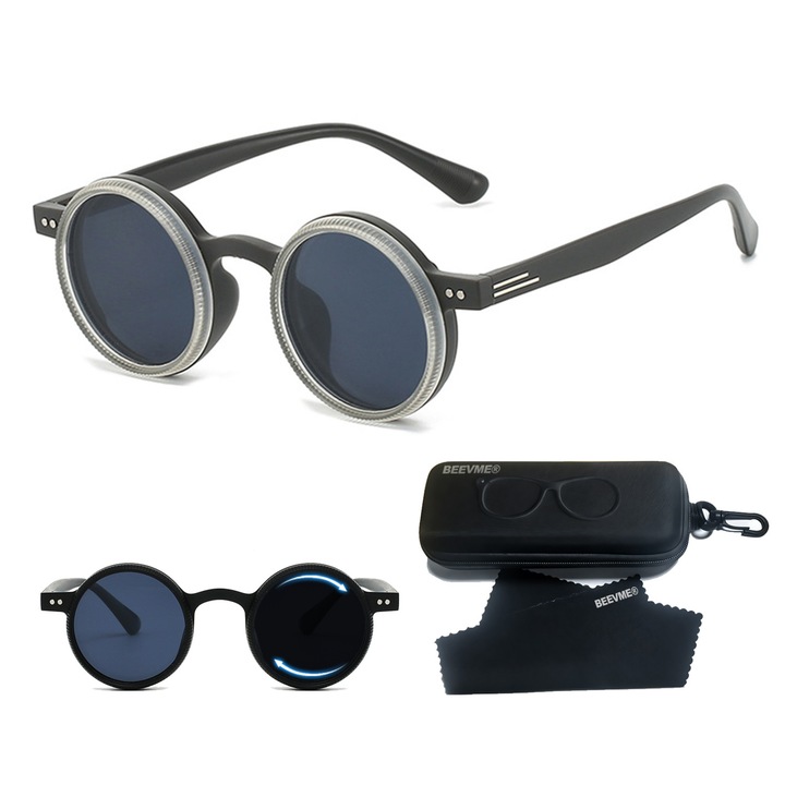 Слънчеви очила, BEEVME, поляризирани, регулируеми, UV400, сиви
