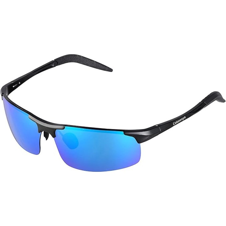 Ochelari de soare sport Miaroz polarizati UV400, albastru, pentru barbati