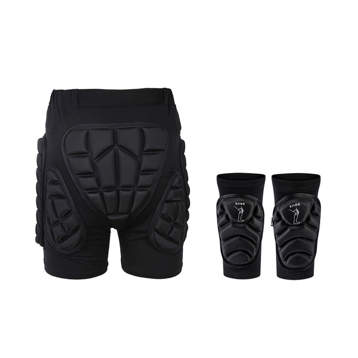 Pantaloni scurti de protectie, protectie solduri, design respirabil, marime XL, pentru sporturi extreme