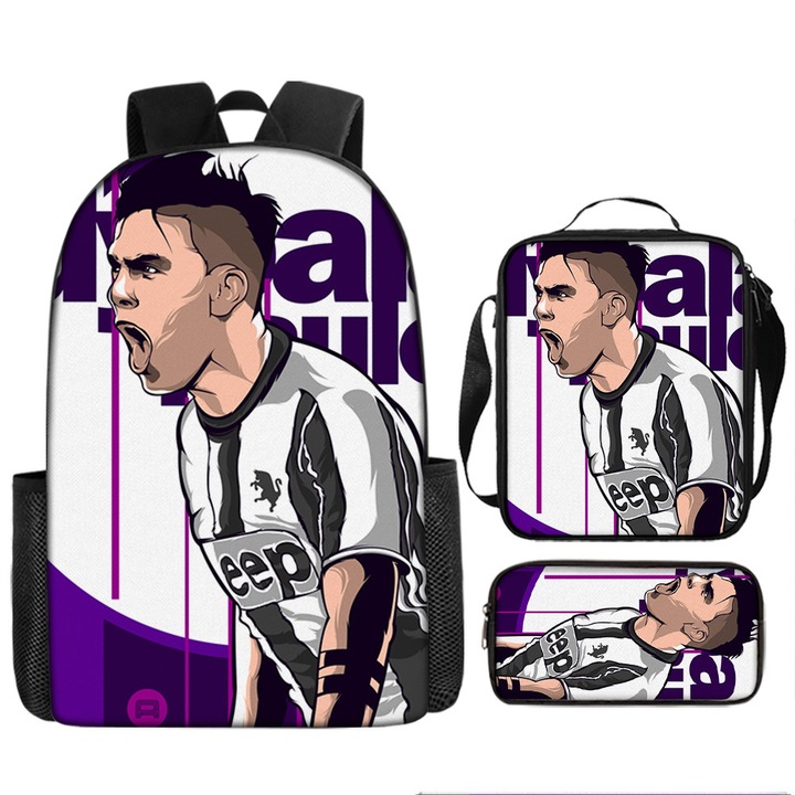 Set ghiozdan copii Cristiano Ronaldo, 3 piese, multicolor