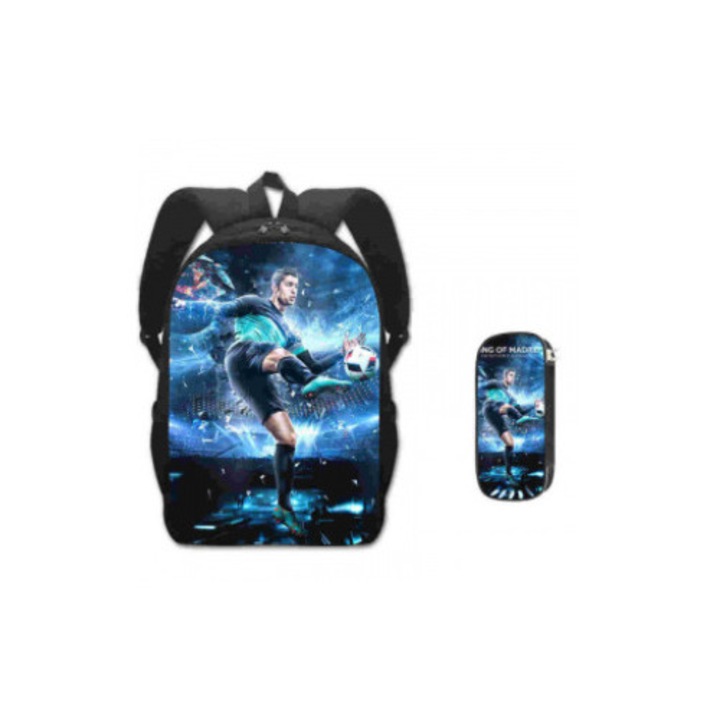 Cristiano Ronaldo gyerek iskolatáska szett, 3 részes, többszínű