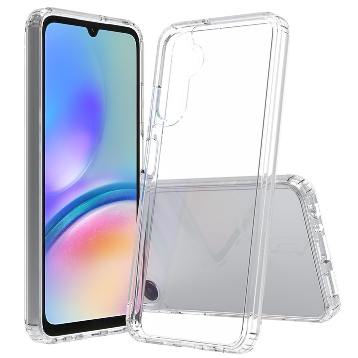 Telefon tok Samsung Galaxy S24 Plus-szal kompatibilis, karcálló, akril + TPU, átlátszó hátlap