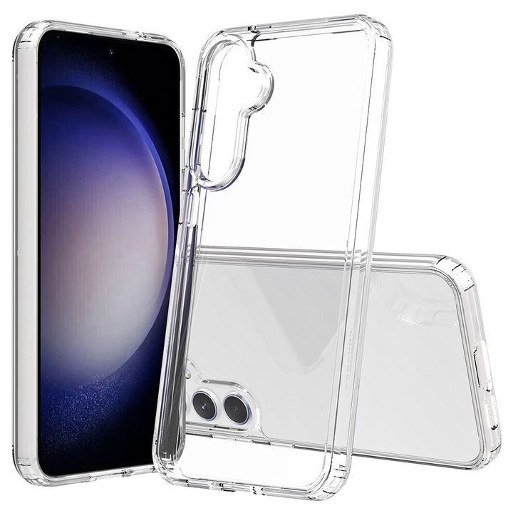 Husa de telefon compatibila cu Samsung Galaxy S25 Plus TPU+Acrilic, protectie spate transparenta rezistenta la socuri