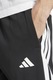 adidas Sportswear, Скосен спортен панталон Tiro с лого встрани, Бял/Черен