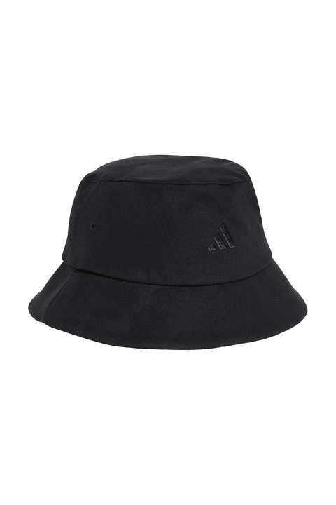 adidas Sportswear, Palarie bucket unisex din bumbac, Alb/Negru