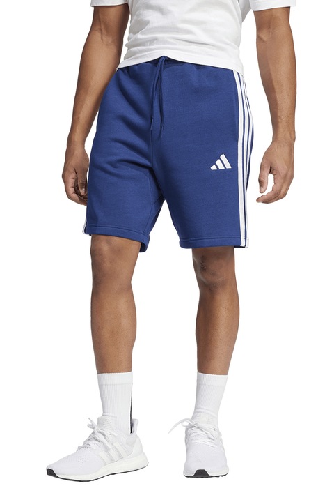 adidas Sportswear, Pantaloni scurti din amestec de bumbac, Alb, Albastru, 2XL