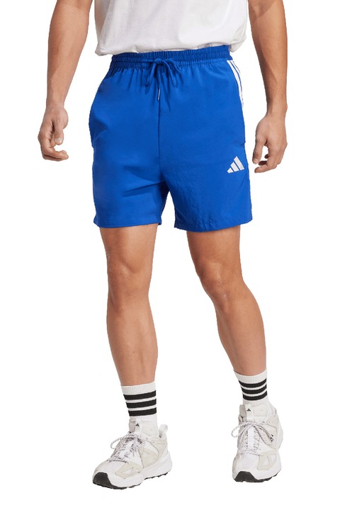 adidas Sportswear, Pantaloni scurti cu benzi laterale cu logo Chelsea, Albastru deschis
