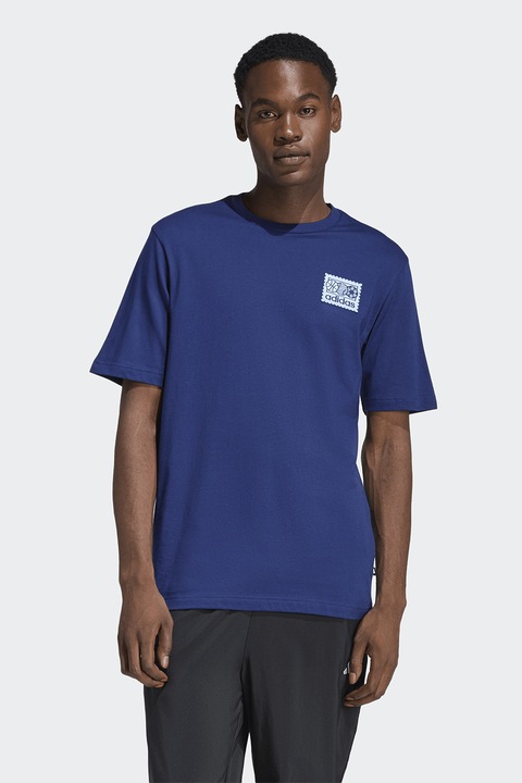 adidas Sportswear, Mos pamutpóló mellzsebbel, Sötétkék