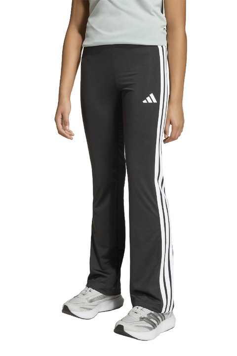 adidas Sportswear, Bootcut fit leggings CLIMACOOL technológiával, Fehér/Fekete
