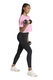 adidas Performance, Tricou crop pentru fitness, Roz pastel