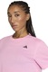 adidas Performance, Tricou crop pentru fitness, Roz pastel