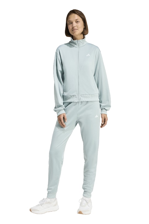 adidas Sportswear, Стандартен спортен екип W Feelcozy TZ с лого, Бледозелен