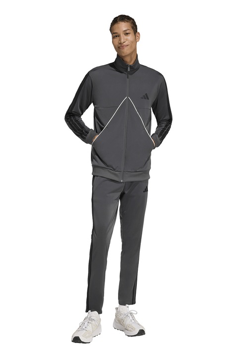 adidas Sportswear, Trening cu guler mediu, Gri