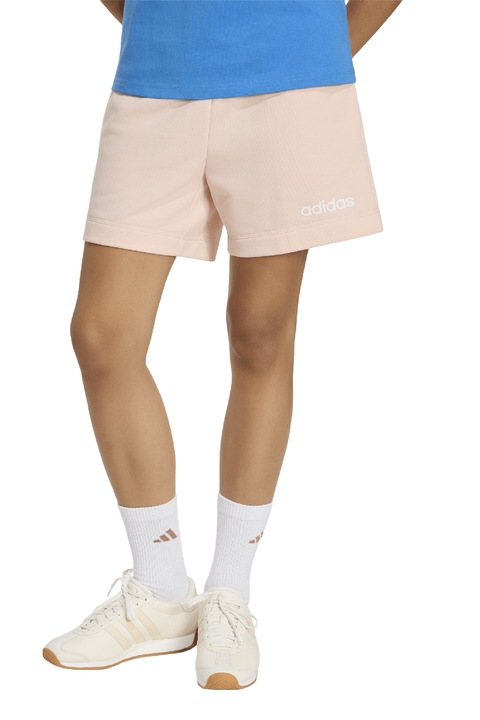 adidas Sportswear, Pantaloni scurti din amestec de bumbac cu logo, Piersica