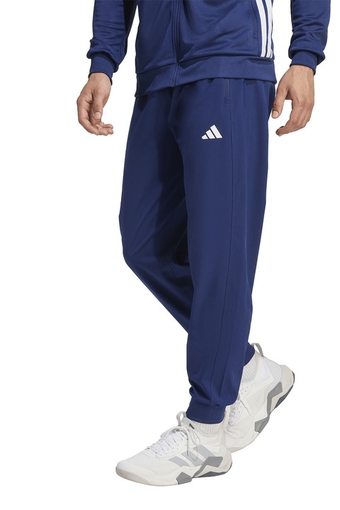 adidas Performance, Pantaloni regular fit pentru fitness Essentials Flex, Albastru inchis