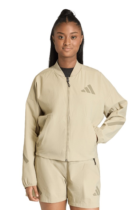 adidas Sportswear, Z.N.E bő fazonú galléros vékony dzseki, Bézs