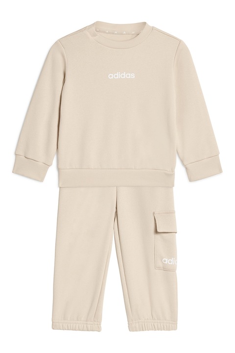 adidas Sportswear, Trening din amestec de bumbac cu buzunar cargo, Alb/Crem