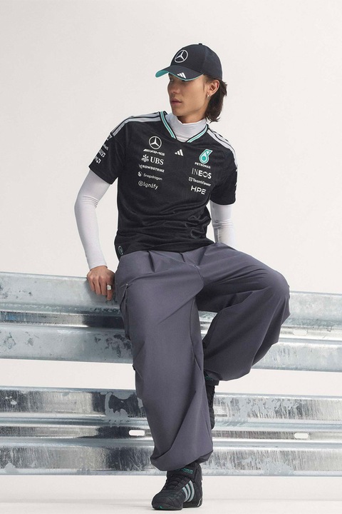 adidas Performance, Тениска за моторни спортове Mercedes-AMG Petronas Formula 1, Бял/Черен