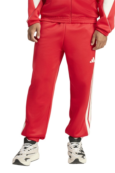 adidas Sportswear, Húzózsinóros szabadidőnadrág logóval, Piros/Fehér