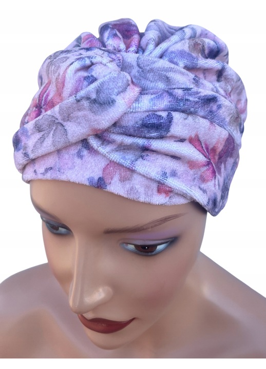 Turban dama, Sara 522, elastic, 25cm, multicolor, pentru sezonul de tranzitie
