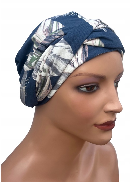 Дамски тюрбан Eva Design, модел Tekla 259, вискоза, ластичен, удобен, многоцветен, универсален размер