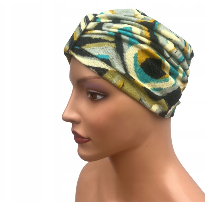 Turban dama Eva Design Emma 524, varf cu slufa, varf universal, multicolor, 54x61cm