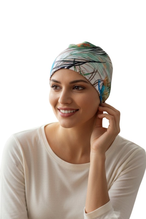 Caciula de somn Gaya confort, bumbac organic, fara cusaturi, 23x24cm