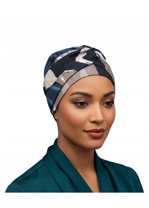 Turban dama Eva Design, model Sara 551, bambus, confortabil, elegant, 25cm