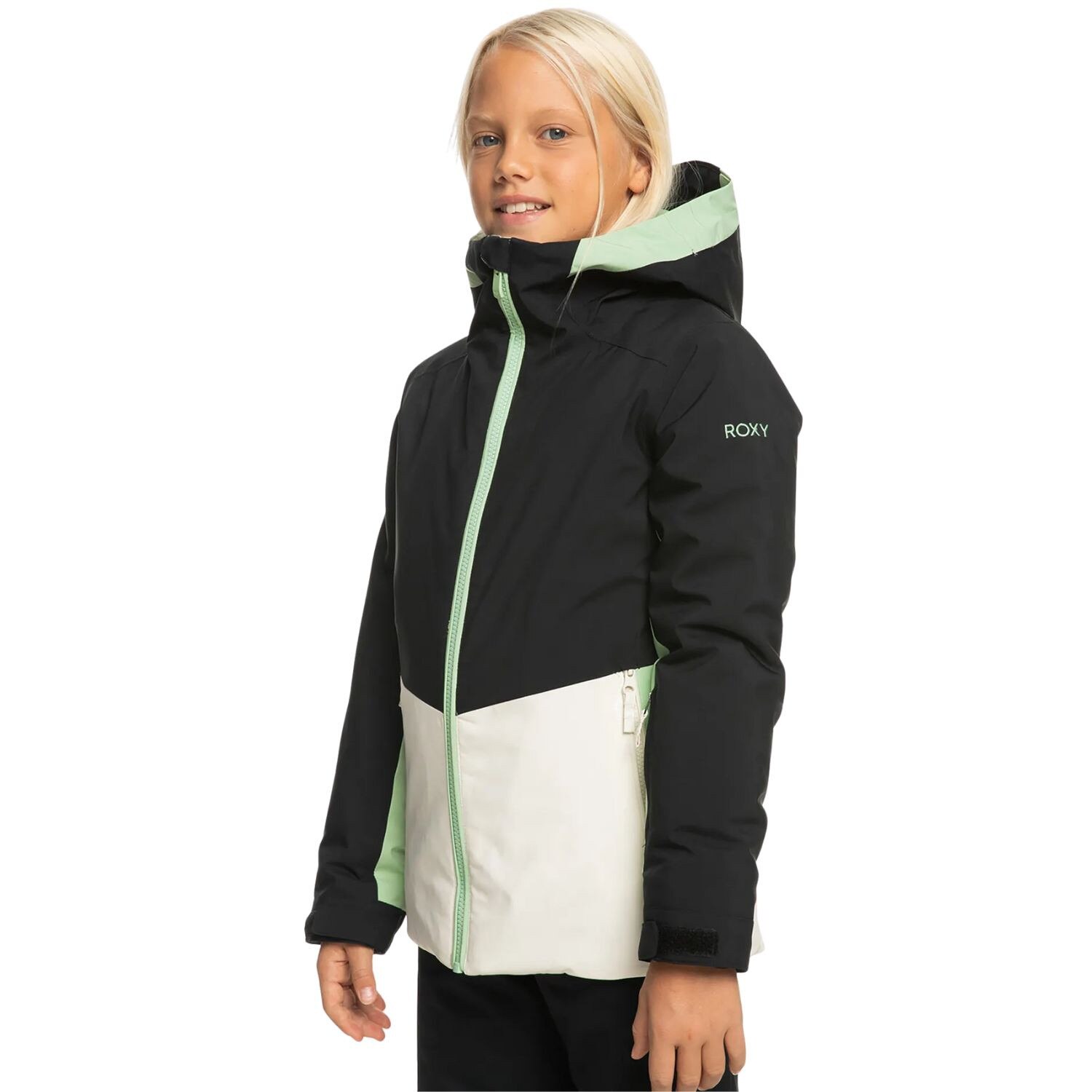 Geaca sport fete, ROXY, Negru, Poliester, 128 CM - eMAG.ro