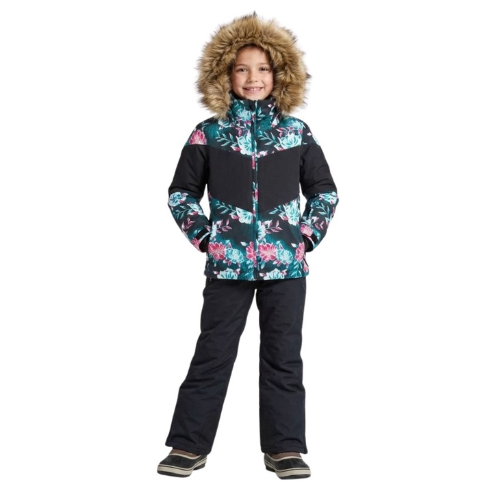 Зимно яке Roxy, водоустойчиво, черно, полиестер, 128 CM