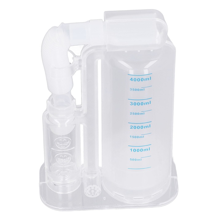 Dispozitiv de antrenament al capacitatii pulmonare, Enforose, cu o singura bila, 4000 ml
